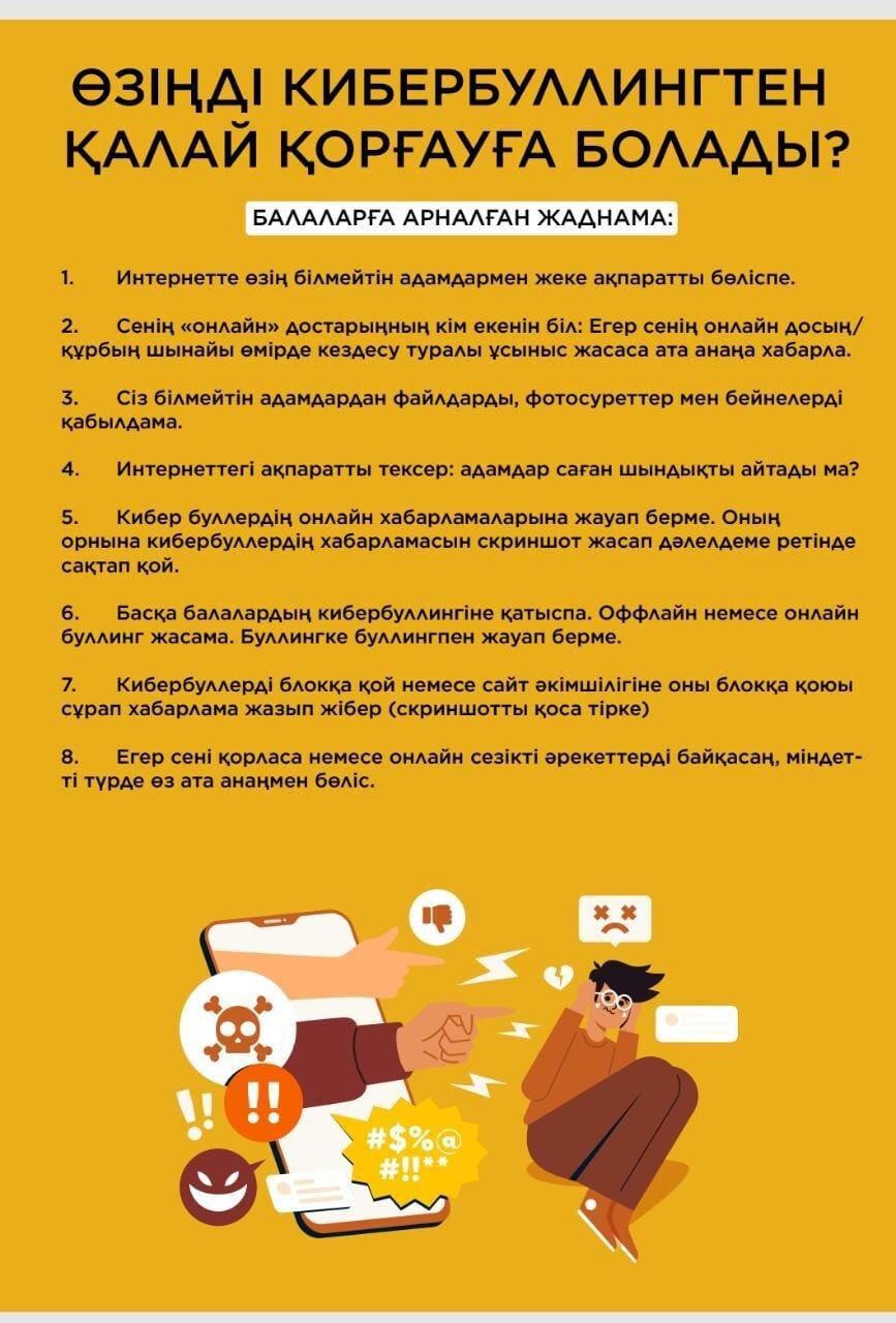 Кибербуллинг жайлы мәлімет!